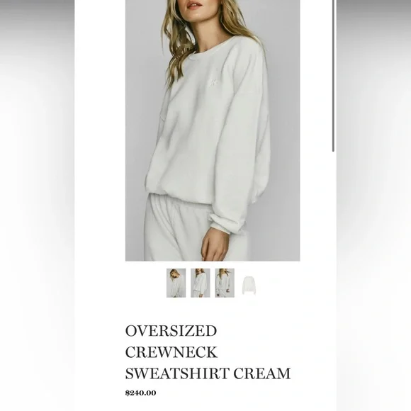 Eterne oversized Crewneck. Creamy white color. Size S perfect conditions - Picture 8 of 8